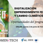 El emprendimiento femenino y la innovación, protagonistas del quinto evento organizado por Finnova en el marco de la EU Green