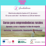 <strong>Cumbre Rural UE 2040: Fundadoras anuncia nuevo curso para emprendedoras rurales</strong>